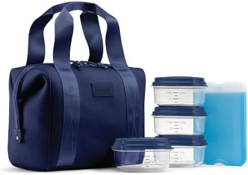 Fit & Fresh Remi Neoprene Lunch Bag for Women w/Ice Pack & Containers