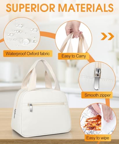 Lunch Bag, Small Insulated Lunch Box for Women Men