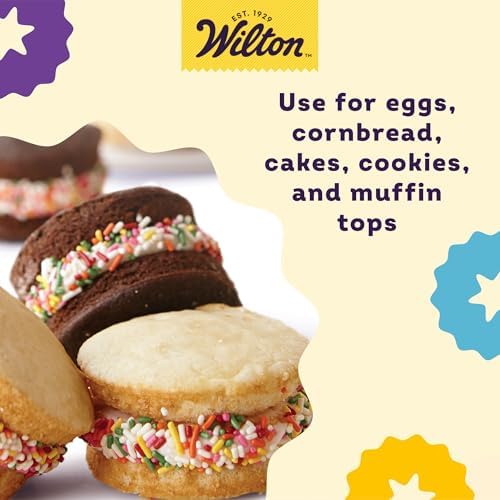 Wilton Gold Non-Stick Muffin Top Pan, Stainless Steel, 11 x 16 in., Muffin Top - 12 Cup (Pack of 3)