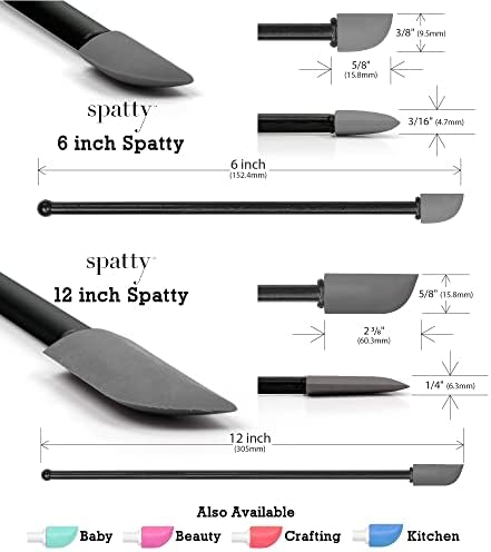 Spatty Daddy Black 6 & 12 Inch Handyman Spatula Set, Glue & Paint Tool
