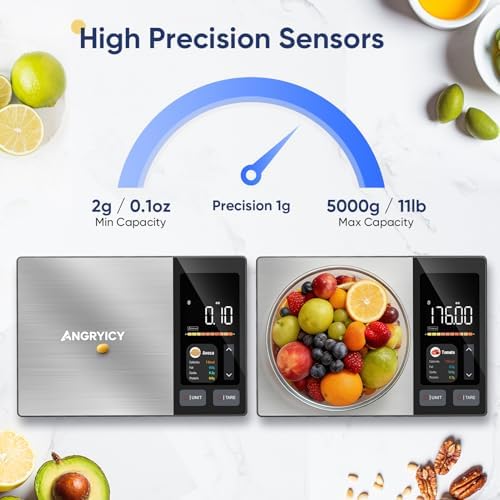 Smart Food Scale with Nutritional Calculator, Free APP with 24 Nutrients