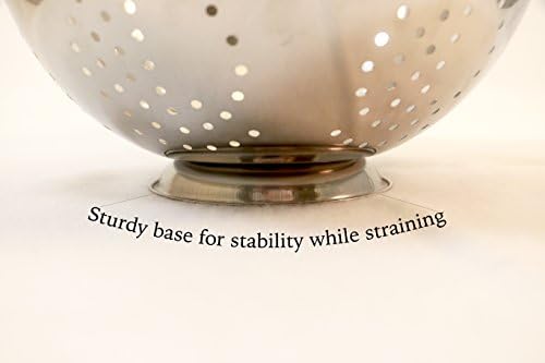 ExcelSteel Colander Set Stainless Steel | Nesting Design | Mirror Polished-| Oversized Handles-| 1-4 Quart,Set of 3,(Pack of 6)
