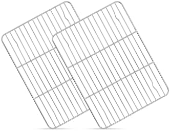 Homikit 2 Pcs Cooling Rack, 9.7 x 7.5 Inch Stainless Steel Wire Rack