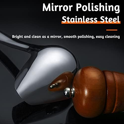 2 PCS Gravy Ladle with Pour Spout, 10.6 inch Long Handle Sauce Ladle, Stainless Steel Saucier Drizzle Spoon for Spooning Gravies Sauces Dressings Kitchen Utensil (Pack of 2)