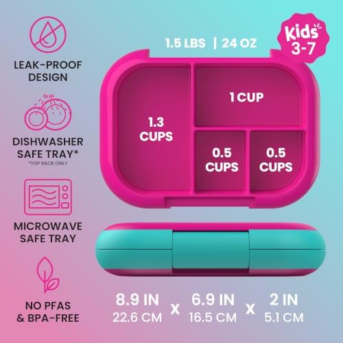 Bentgo Chill Kids 4-Compartment Bento Box Leakproof Lunch Box