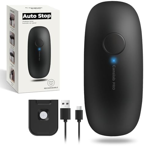 Canslab Ultrablade PRO Electric Can Opener,USB Rechargeable,Smart Auto Stop