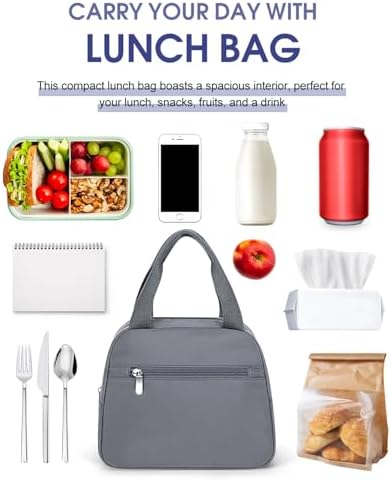 Lunch Bag, Small Insulated Lunch Box for Women Men
