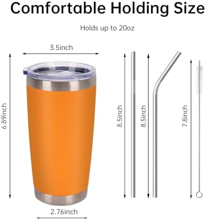 IEOVIEE 32 Pack 20oz Stainless Steel Insulated Bulk Tumblers with Lid&Straw