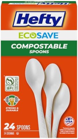 Hefty ECOSAVE Compostable Spoons, 24ct