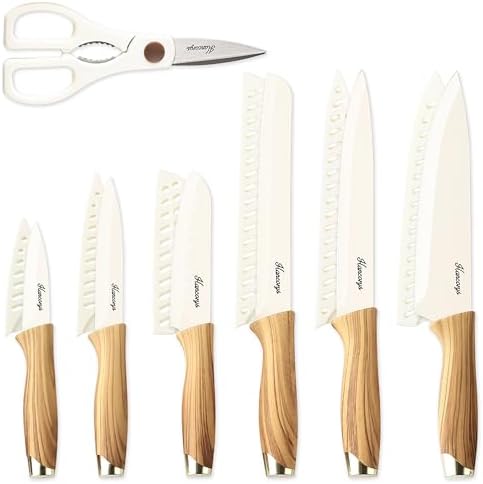 Kitchen Knife Set, 13 PCS Knives Set with 6 Blade Guards