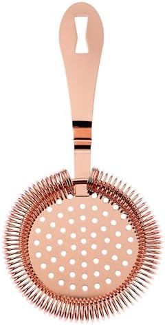 Barfly Deluxe Antique Hawthorne Spring Strainer, Copper