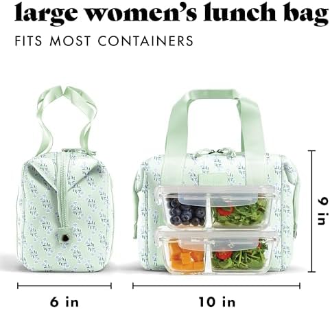 Fit & Fresh Remi Neoprene Lunch Bag for Women w/Ice Pack & Containers