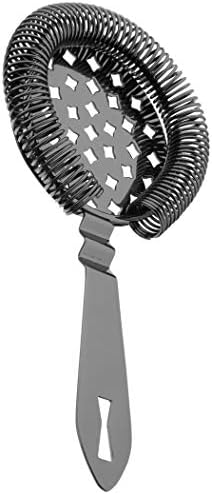Barfly Classic Hawthorne Spring Bar Strainer, O/S, Gun Metal Black