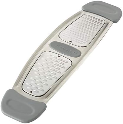 Rachael Ray Tools and Gadgets Stainless Steel Multi Grater for Cheese, Ginger, Garlic, and more, Gray