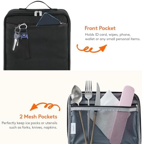 Lifewit Freezable Lunch Box, Insulated Reusable Lunch Bag with 2 Ice Packs