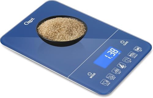 Ozeri Touch III 22 lbs (10 kg) Digital Kitchen Scale, in Tempered Glass