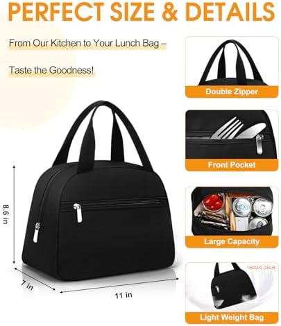 Lunch Bag, Large Insulated Lunch Box for Women Men