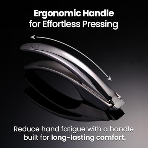 Gourmet Easy Garlic Press Lifetime Replace, No Need to Peel, Coarse Mince