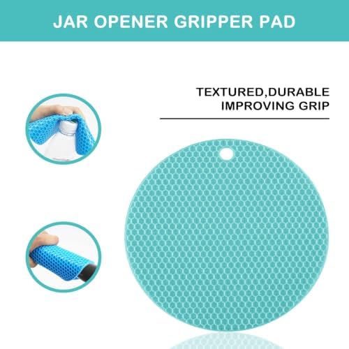 BoAn 5 in 1 Multi Function Jar & Bottle Opener Kit, Non-Slip Silicone Ergonomic Handle Labor Saving Lid Remover, Easy Twist Kitchen Tool for Seniors, Arthritis Sufferers, Weak Grip Hands & Kids