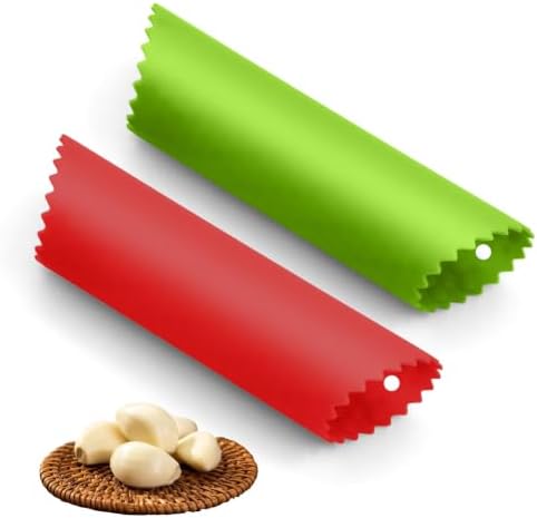 Silicone Garlic Peelers Skin Remover Roller Tube(Green,Red)