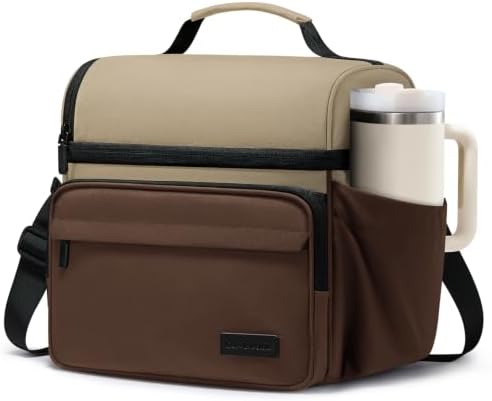 LOVEVOOK Lunch Bag for Men Women, Insulated Lunch Box, Large Cooler Lunbox