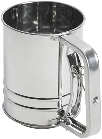 Oster Helmsdale 2 Cup Stainless Steel Flour Sifter for Baking for Crank Sifter (Pack of 6)