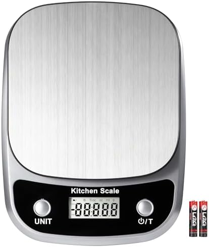 GRAM PRES Food Kitchen Scale Digital Weight Grams and Oz 10kg/1g