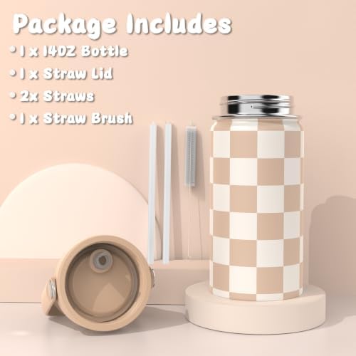 Kids Bento Lunch Box with Food Jar, Water Bottle, Lunch Bag, Plaid