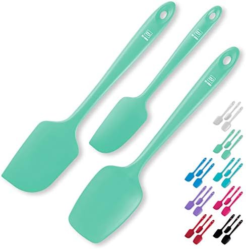 DI ORO Silicone Spatula Set - 600F Heat Resistant, 3-Pc Mint
