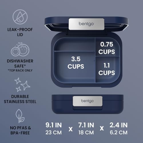 Bentgo Modern Adult Bento Lunch Box with 3-4 Compartments