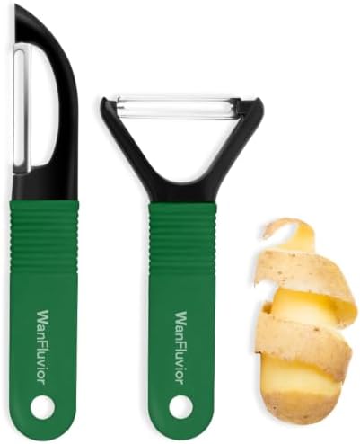 Peelers for Kitchen, Swivel Vegetable Peeler and Y-Shaped Potato Peeler