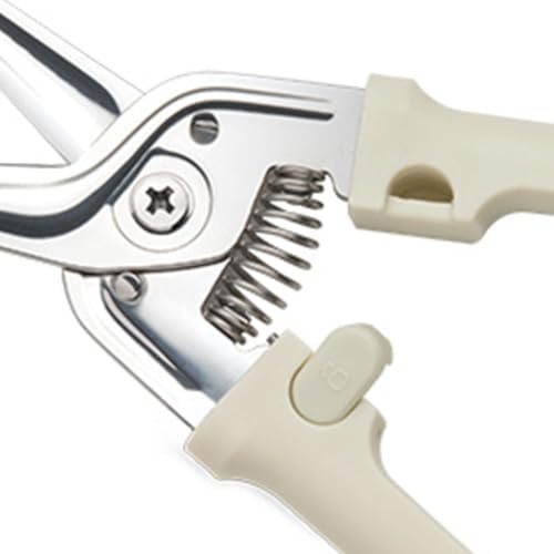 Kitchen Shears, Stainless Steel Food Scissors, White