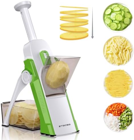 Safe Mandoline Slicer for Kitchen, Vegetable & Food Cutter, Easy to Clean