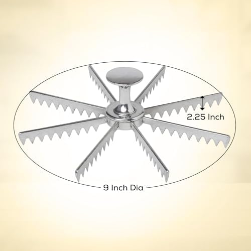 Mrs. Anderson’s Baking Pie Marker, Guideline, and Portion Divider, 8 Slice,Silver