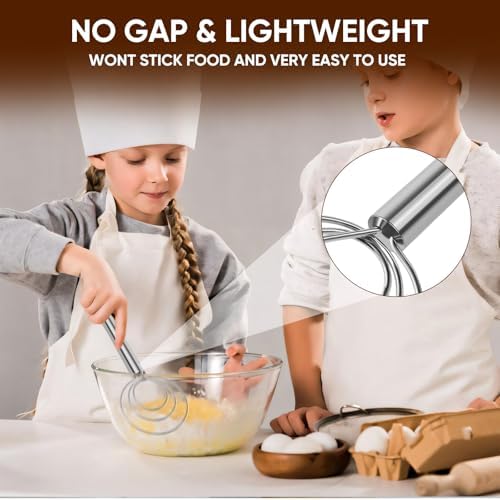 Maxjoy Danish Dough Whisk Stainless Steel for Sourdough Bread
