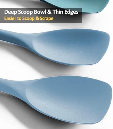 Vovoly Silicone Spatula Spoon, 11 IN, Starry Blue, Spoonulas Heat Resistant