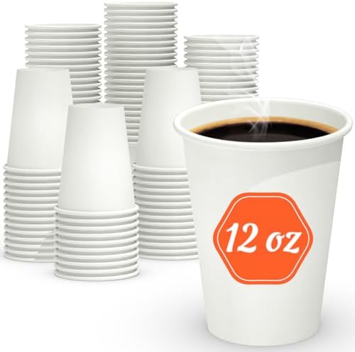 Dealusy 200 Count 12 oz Coffee Cups