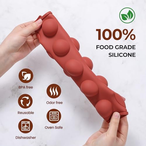 3 Packs Silicone Hot Chocolate Bomb Molds, 2.7" 1.6" 1" Semi Sphere Molds for Making Chocolate, Cake, Jelly, Dome Mousse (6/15/24 Cups)