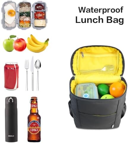 NOL Insulated Lunch Bags for Women Cooler Bag Lightweight Nylon Waterproof Lunch Box for Work