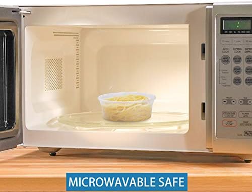 TashiBox [8 oz,16oz,32oz,48Sets,16Sets each size Plastic food storage containers with lids airtight,BPA Free,Microwave/Dishwasher/Freezer Safe