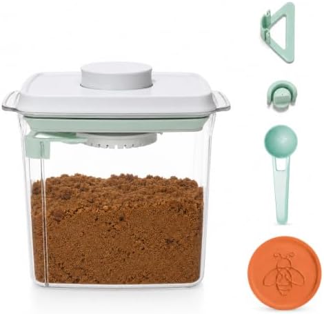 1.8 Qt Brown Sugar Container with Keeper, Scoop and Airtight Lid