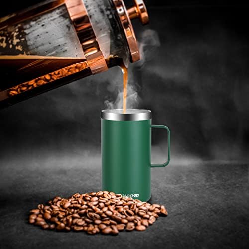 KXIAOCHEN 20 oz Insulated Coffee Mug, Coffee Cup with Lid and Wide Handle