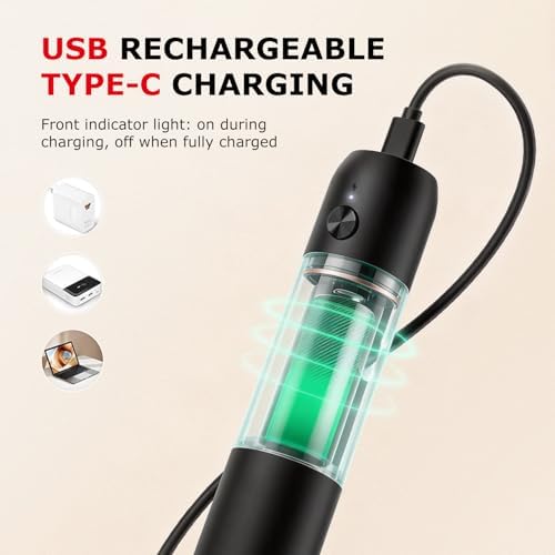 Bonsenkitchen Rechargeable Milk Frother Handheld, Charging USB-C