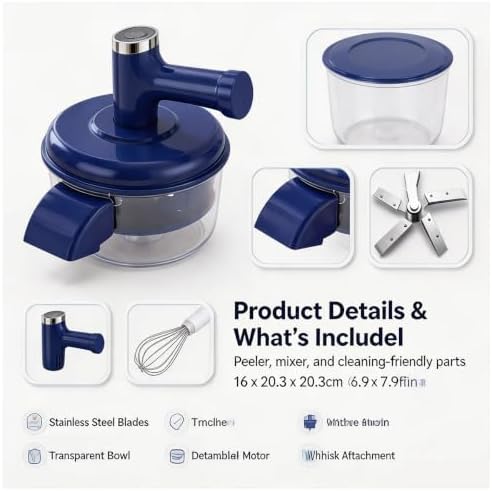 Electric Fruit Peeler & Mixer, 2-In-1 Smart Fruit and Vegetable Peeler，#B