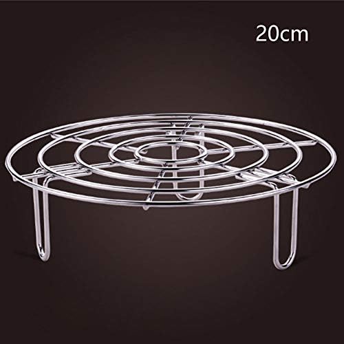 Steam Rack, Heavy Duty Steaming Rack Stand, Stainless Steel Round Steamer Cooling Rack Trivet, Pot Steamer Insert Food Stand, Steaming Cookware Accessories(Size:19.5cm/7.68in)