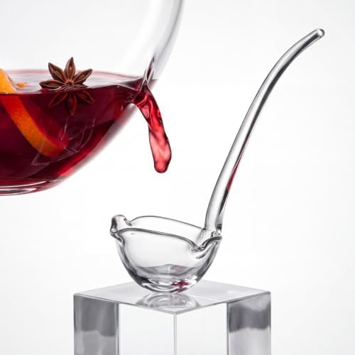 14 Inch Punch Ladle Borosilicate Glass Heat Resistant Spoon