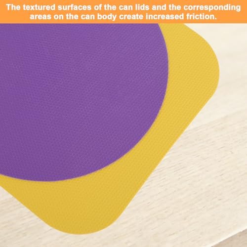 LUTER 4pcs Jar Opener Gripper Pad for Seniors with Weak Hands, Rubber