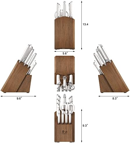 Cangshan HELENA Series German Steel Forged Knife Block Set (12-Piece, White), Oprah's Favorite Things 2023