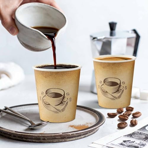 Clawsoff 200 Pack 10 oz Coffee Cups Disposable Paper Cups
