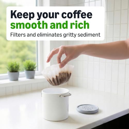Amazon Basics Basket Coffee Filters for 1-4 Cup Coffee Makers, White, 200 Count